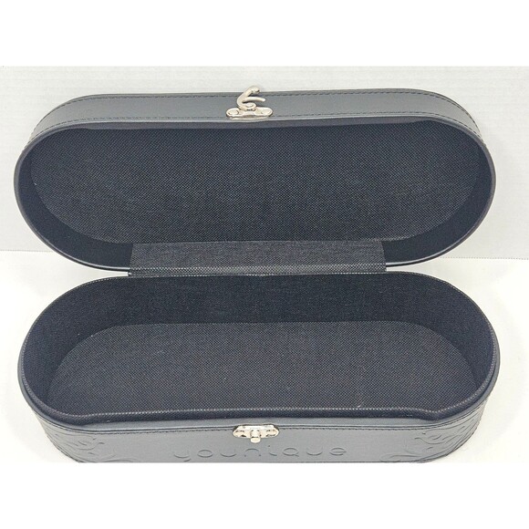 Younique Presenters Hard Black Makeup Case 13" Silver Latch - Picture 3 of 8